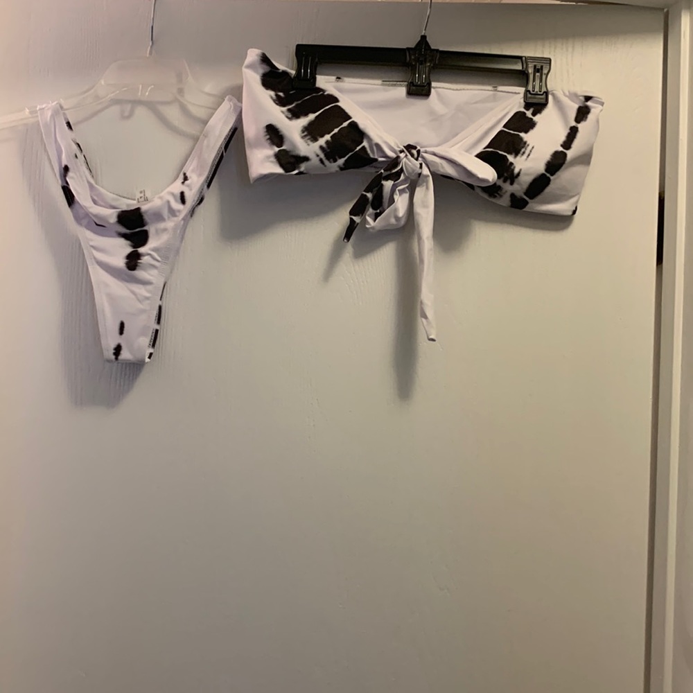 Swimlly bikini with sheer pants coverup